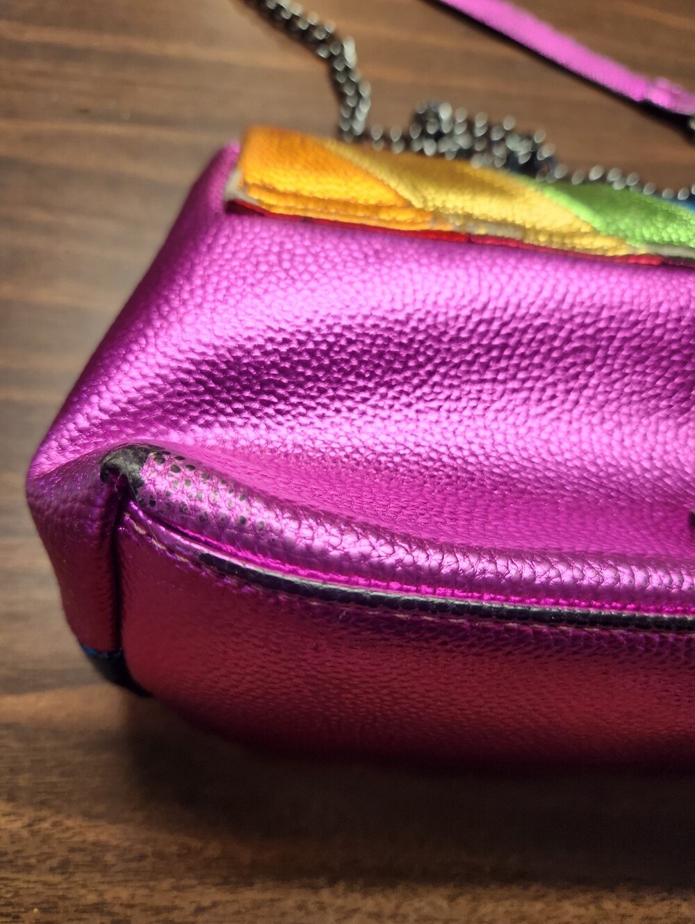 Kurt Geiger Metallic Rainbow Bag Read Description - Picture 13 of 16